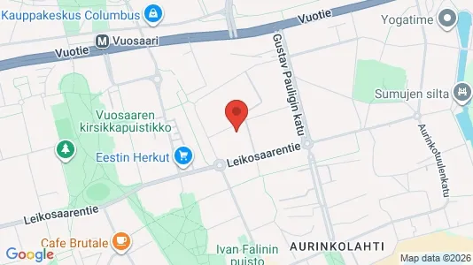 Apartments for rent i Helsinki Itäinen - kort over placeringen