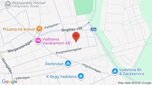 Apartments for rent i Vadstena - kort over placeringen