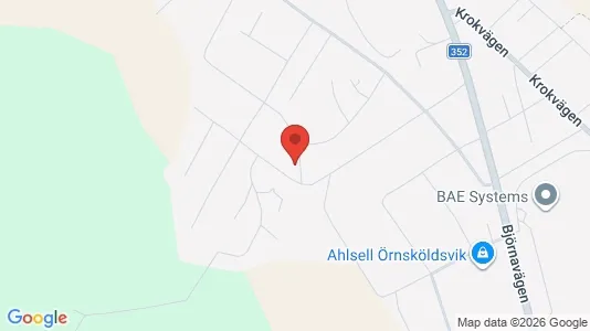 Apartments for rent i Örnsköldsvik - kort over placeringen