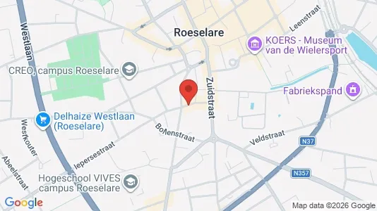 Apartments for rent i Roeselare - kort over placeringen