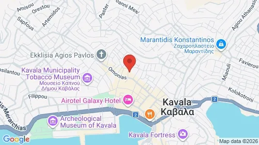 Apartments for rent i Kavala - kort over placeringen