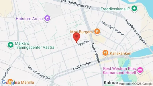 Apartments for rent i Kalmar - kort over placeringen