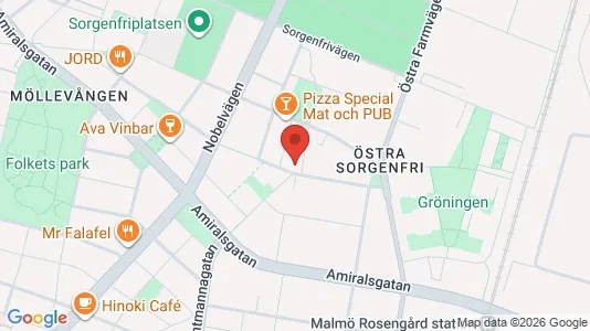 Apartments for rent i Malmö City - kort over placeringen