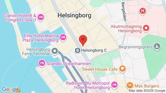 Apartments for rent i Helsingborg - kort over placeringen