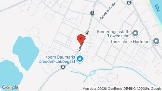 Apartments for rent i Dresden - kort over placeringen