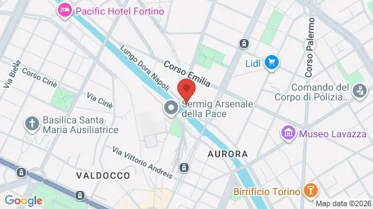 Rooms for rent i Turin - kort over placeringen