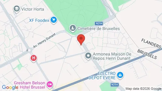 Apartments for rent i Brussels Evere - kort over placeringen