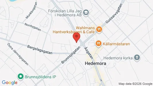 Apartments for rent i Hedemora - kort over placeringen
