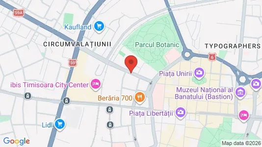 Apartments for rent i Timişoara - kort over placeringen
