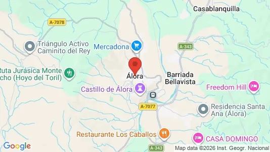 Houses for rent i Álora - kort over placeringen