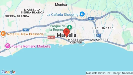 Apartments for rent i Marbella - kort over placeringen