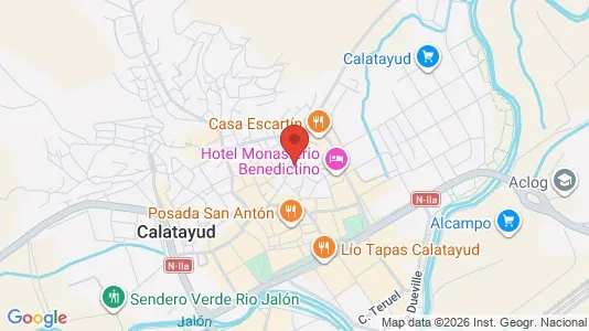 Apartments for rent i Calatayud - kort over placeringen