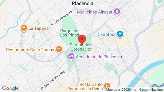 Apartments for rent i Plasencia - kort over placeringen