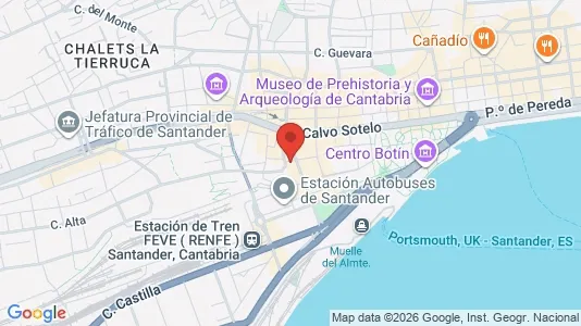 Apartments for rent i Santander - kort over placeringen