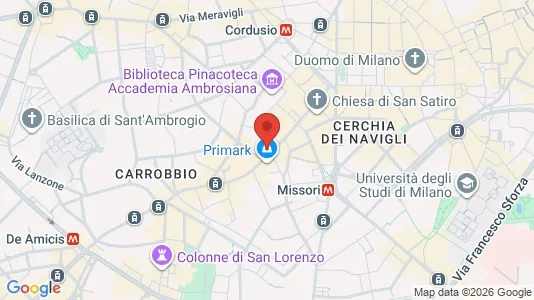 Apartments for rent i Milano Zona 1 - Centro storico - kort over placeringen