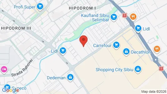 Apartments for rent i Sibiu - kort over placeringen