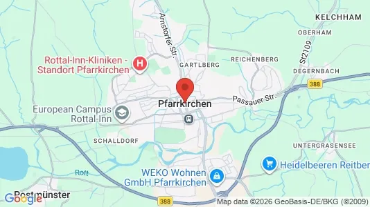 Apartments for rent i Rottal-Inn - kort over placeringen