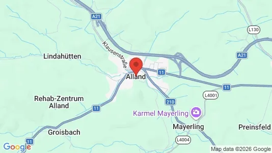 Apartments for rent i Alland - kort over placeringen