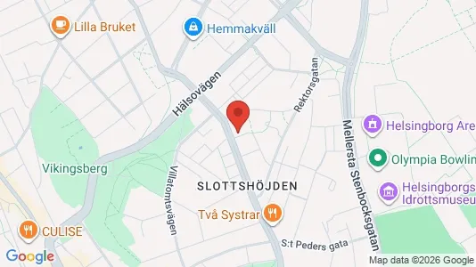 Apartments for rent i Helsingborg - kort over placeringen