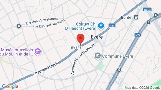 Apartments for rent i Brussels Evere - kort over placeringen