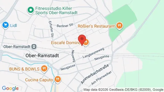 Apartments for rent i Darmstadt-Dieburg - kort over placeringen