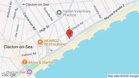 Apartments for rent i Clacton-on-Sea - Essex - kort over placeringen