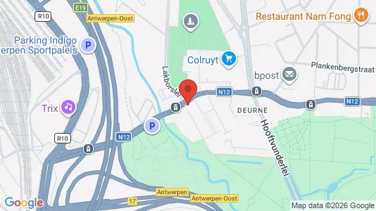 Apartments for rent i Antwerp Deurne - kort over placeringen
