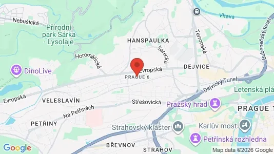 Apartments for rent i Praha 6 - kort over placeringen