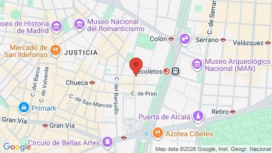 Apartments for rent i Madrid Centro - kort over placeringen