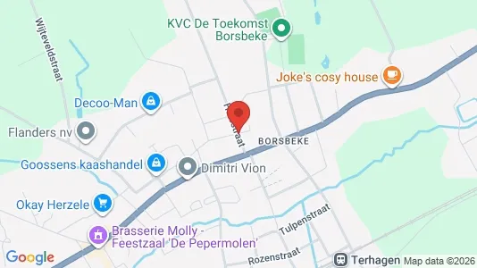 Apartments for rent i Herzele - kort over placeringen