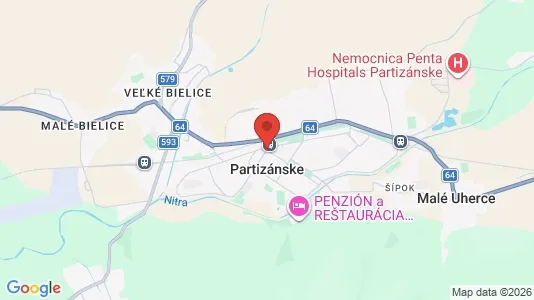 Apartments for rent in Partizánske - Photo from Google Street View