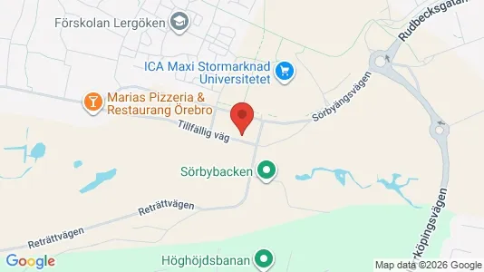 Apartments for rent i Örebro - kort over placeringen