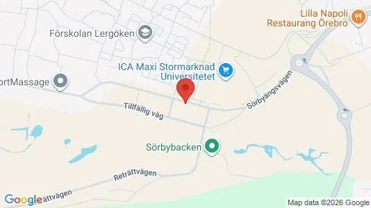 Apartments for rent i Örebro - kort over placeringen
