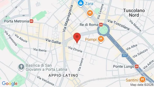 Apartments for rent i Roma Municipio VII – Appio-Latino/Tuscolano/Cinecittà - kort over placeringen