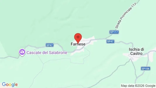 Apartments for rent i Farnese - kort over placeringen