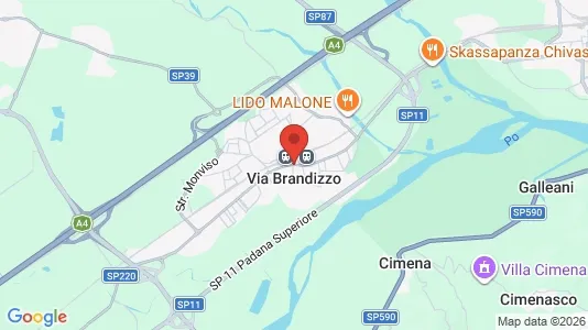 Apartments for rent i Brandizzo - kort over placeringen