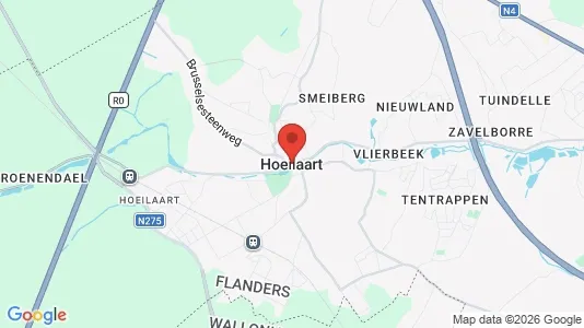 Houses for rent i Hoeilaart - kort over placeringen