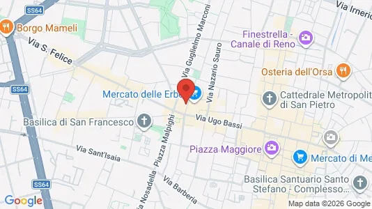 Apartments for rent i Bologna - kort over placeringen
