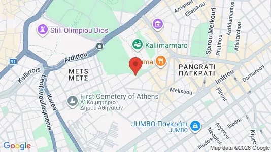 Apartments for rent i Athens Neos Kosmos - kort over placeringen