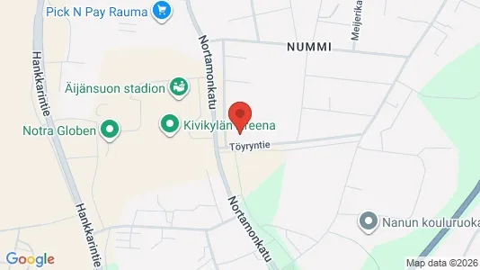Apartments for rent i Rauma - kort over placeringen