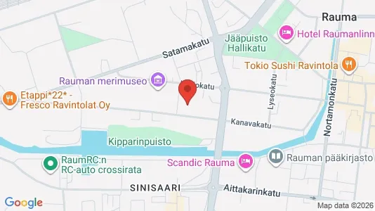 Apartments for rent i Rauma - kort over placeringen
