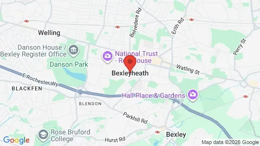Houses for rent i Bexleyheath - Kent - kort over placeringen