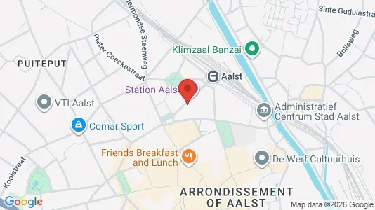 Apartments for rent i Aalst - kort over placeringen