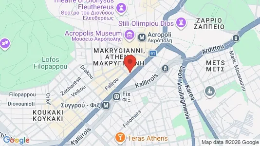 Apartments for rent i Athens Akropoli - kort over placeringen