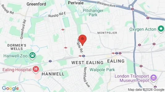 Houses for rent i London W13 - kort over placeringen