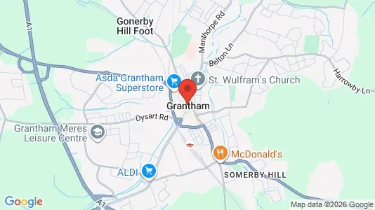 Apartments for rent i Grantham - Lincolnshire - kort over placeringen