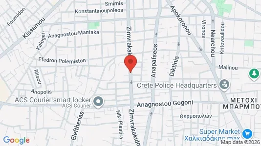 Apartments for rent i Chania - kort over placeringen