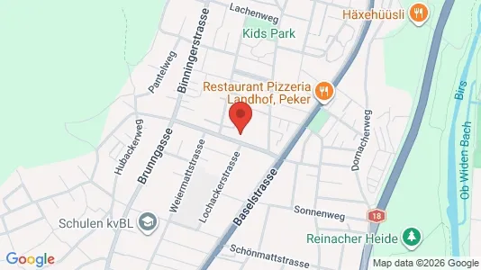 Apartments for rent i Arlesheim - kort over placeringen