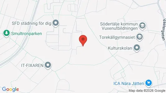 Apartments for rent i Södertälje - kort over placeringen