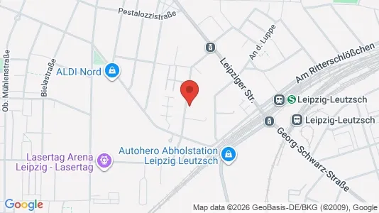 Apartments for rent i Leipzig - kort over placeringen
